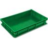 COSE DA CASA Cassetta Porta Impasti Sovrapponibile 60x40 HDPE Idonea al Contatto Alimentare Vari Colori per Anticontaminazione glutine lattosioallergie (VERDE 60X40X10)