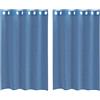 vidaXL Tende in Voile con Occhielli 2 pz Blu Reale, Tenda a Rete, Tenda Trasparente, Voile per Finestra, Trattamento Finestra, Tenda Pura Voile
