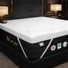 MUUN Topper Matrimoniale 180 x 190 cm SFODERABILE - In Memory Foam 8 cm Alta Densità - Correttore Materasso Bugnato Traspirante con Rivestimento in Aloe Vera - Rinfrescante, Massaggiante, Ipoallergenico