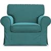 MASTERS OF COVERS Fodera Poltrona Ektorp, Velluto Premium Laguna