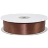 PuntoCasaStore Nastro Doppio Raso 50 Metri 40 mm Marrone Scuro 4005 - Rotolo Satin Doppia Faccia | Bomboniere Confezioni Regalo Decorazioni Fai da Te Artigianato Feste