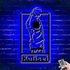 ASD Jewerly Numero E Nome Personalizzati Giocatore Di Basketball Segno In Metallo Con Luce Led, Basketball Sport Home Decor Neon Segno Wall Art, Natale Compleanno Basketballbambini Regalo