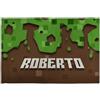 LolaPix Mine. Tovaglia Individuale Personalizzata per Bambini 45x30 cm in Poliestere con Texture in Lino - Regali Personalizzati