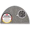 Astra Tappeto antisporco interno 60x100 cm semicircolare - Zerbino lavabile antracite 100% cotone - Entra ASSORBENTE - Tappetino antiscivolo facile da pulire