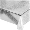 emmevi Tovaglia Trasparente Antimacchia Moderna Plastificata Lucida Copritavolo Pvc Mod.LUX 140X160 DIS_1
