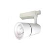 VR VETRINEINRETE Vetrineinrete® Faretto da binario monofase led cob 30 watt scocca bianca faro soffitto proiettore luce frdda 6500k calda 3000k naturale 4000k (Luce Naturale 4000k)