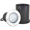 Lucande Faretto da incasso terra (Moderno) colore Grigio, in Acciaio Inox lampadina inclusa lampada esterni per giardino terrazzo balcone e casa