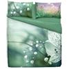Bassetti Completo Letto Copriletto Una Piazza e Mezza Linea Natura 100% Cotone Made in Italy, 1 lenzuolo sotto con angoli 125x200cm, 1 lenzuolo sopra 180x280cm e 1 federa 50x80cm (Fiore)