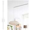 Lightswing® Single Sistema di Sospensione per 1 Lampada a Sospensione - Bianco Opaco - 110 cm - Sistema di Lampada Regolabile - Facile da Installare - Lampadario Soggiorno - Sistema di Sospensione