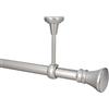 HDTL Kit Bastone per Tende in metallo 25mm Cromo Opaco Montaggio a Soffitto 360 cm Idaja