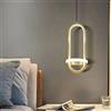 XINYASEE Lampada a Sospensione Moderna, Lampada a Sospensione Comodino Camera da Letto, luce a lampadario regolabile in altezza,Nordic Modern Restaurant soffitto (oro)