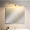 GZZBMY LED Luce Specchio Bagno Interno Applique da Parete Moderna Lunga Lampada da Parete Illuminare Quadri Iluminazioni per Pareti Camera da Letto Soggiorno Corridoio (Oro Luce Calda,68cm)