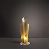 LINEA ZERO Lampada da tavolo in Polilux VELA Oro diametro 19 x h50 cm
