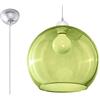 Sollux Lighting Ball - Lampadario a sospensione in vetro, colore: Verde cromato