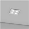 Top Light Plafoniera da soffitto quadrata 4 luci Area con attacco GX53, struttura colore bianco, design moderno 40x40x3cm