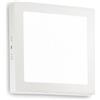 Ideal Lux UNIVERSAL SQUARE - Plafoniera a LED da 22 cm, colore bianco 2700 K