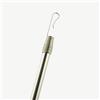 TENDAGGIMANIA Asta Tiratenda L. 125 CM per Tende da Interno in Alluminio COLORE NICHEL SATINATO -Diametro 11 mm- Asta per Tende Frustino per Bastone per tende da interno e Binari con Movimento Manuale
