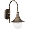 Ideal Lux Cima AP1 Lampada, Nero/Oro