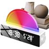 Duroecsain Sveglia per bambini Alba, Sveglia con luce alba | Simulazione 'alba Alzati Orologio elettronico - Altoparlante sveglia intelligente, sveglia con luce per chi ha il sonno pesante,