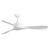 FARO BARCELONA Ventilatore da soffitto LUZON L acciaio, ABS bianco opaco H: 28,5 cm Ø132 cm