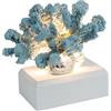 Muzrunq Lampada di corallo Resina decorazione coralline di corallo realistico scrivania della luce della notte di corallo ornamenti per sculture per sculture di corallo lampada da scrivania decorazione