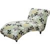 CHNSHOME Copri chaise longue elasticizzato senza braccioli per soggiorno Fodera per Chaise Longue copertura per chaise longue