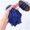 Duories 100 pezzi di nappe mini setose fatte a mano, nappe colorate per segnalibri, nappe dritte con anello di corda per creazione di gioielli, accessori per artigianato fai da te, portachiavi, segnalibri