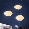 KINLAMS Lampada da parete a LED moderna a forma di nuvola per camera dei bambini, camera da letto creativa, soggiorno, sfondo, corridoio da parete, semplice, comodino bianco, applique da parete