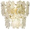 TAMYUSE Applique da Parete in Vetro Fiocco di Neve per Interni 1 luci Lampada da Parete Dorata Lampade da Bagno Moderne ed Eleganti Lampade da Parete in Metallo