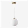 SKLUM Plafoniera in ferro con sfera in vetro Uvol - Ø19 cm