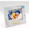 Generico Cornice per bambini portafoto nascita personalizzate con nome. Cornice battesimo per foto idea regalo. Stampa inclusa. (18 x 13 cm | ORIZZONTALE, Nascita)