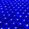 HADAVAKA Grandi Luci Di Stringa Di Rete, Luce Di Rete Di Pesca A Led, Con 8 Modalità Di Luce, Per Bushe Recinzione Muro/Albero Di Natale/Giardino/Balcone Decorazione (Blue, 3 * 2M)