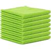 Generico Panni per la Pulizia in Microfibra Confezione, Strofinacci Senza Pelucchi e Senza Strisce, Asciugamano Riutilizzabile Lavabile per Casa, Cucina, Auto, Vetri, Pavimenti 40cm x 40cm(Verde(6PC))