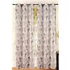 HOME ZEN HOUSEHOLD LINEN tenda art miste fantasie floreali primaverili autunnali con fiori e foglie drappeggi con 8 anelli in ferro molto scorrevoli in tessuto leggero non coprente semitrasparente dis cosmos
