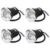 AMDHZ Luce LED COB 3W Faretto da Incasso for Esterni Mini luci da Terra for Esterni IP67 Impermeabile Incassato in Decking Lights for Il Ponte a gradini del Percorso dello Stagno da Giardino Quadrato