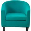 Meigeh Copripoltrona 1 posto chesterfield elasticizzato Copertura poltrona cocktail fodera poltrona chesterfield 2 pezzi copripoltrona universale Blu cielo