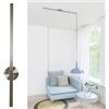 Lightswing® Single Sistema di Sospensione per 1 Lampada a Sospensione - Acciaio Inox - 110 cm - Sistema di Lampada Regolabile - Facile da Installare - Lampadario Soggiorno - Sistema di Sospensione