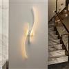 J.SUNUN Applique LED da parete interno,lampade da parete molto luminose Bianco Moderne Bianca Calda 3000K Creativo luci da parete,per Soggiorno Camera da Letto Scala Corridoi 100CM 39.4in 35W 2800LM