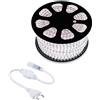 FOYU STRISCIA LED FLESSIBILE STRIP LED 5050 INTERNO ESTERNO 220V BOBINA DA 50 METRI + 5 SPINE GRATIS