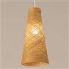 GUANSHAN Plafoniera in rattan Lampada a sospensione tessuta a mano Lampada a sospensione in stile giapponese semplice per bar, caffè, loft, ristorante, originale