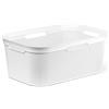 Rotho Brisen Cestino Lavanderia con 4 Maniglie, Plastica (PP) senza BPA, Bianco, 40 L, 59.6 x 39.6 x 23.2 cm