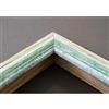 Artecentro cornice per quadri tele - shabby chic bianco-colore in legno varie misure offerta (bianco/verde, 40x60 + passepartout)
