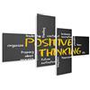 islandburner Quadro Moderno Il Pensiero Positivo Motivazione Illustrazione Stampa su Tela - Quadro x poltrone Salotto Cucina mobili Ufficio casa - Fotografica Formato XXL