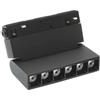 WEB world electronic business Faretto LED magnetico girevole per binario 6W luce calda 3000K 22x110x110mm - Nero