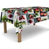BANZAII TEXTILE INNOVATOR ONLINE Banzaii Tovaglia in PVC Cerata Antimacchia Resistente a Sole e Intemperie Facile Da Tagliare Nella Misura Che Vuoi - Ortaggi Grigio 140x100 cm