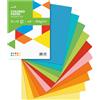 Netuno 100 fogli di carta colorata colori intensi (10 x 10) formato A4 21 x 29,7 cm 160g set carta opaca colorata per lavoretti bricolage fai da te scuola carta creativa colori forti assortiti mix
