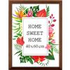 MG Design Cornice 40x60 cm - colore Marrone, in legno, con vetro acrilico - da appendere in verticale o in orizzontale, senza sfondo, per foto, poster, puzzle