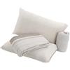 Viterbo Biancheria Coordinato Lenzuola Completo Letto Matrimoniale In Morbido Pile A Fantasia Kenia (6127) (Borbonese Grigio)