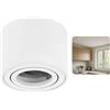 Sweet LED Faretto da Incasso Piatto IP20, Lampada da Soffitto in Alluminio, Altezza 50mm, Luce da Soffitto, Spot da Incasso 230V, Lampada da Parete, Luce Sottopensile - Bianco, Rotondo