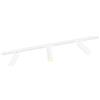 Ledvion Sistema di Binario 1m Monofase Bianco 3 faretti bianco caldo | Con lampadine incluse per soggiorno cucina e zona pranzo